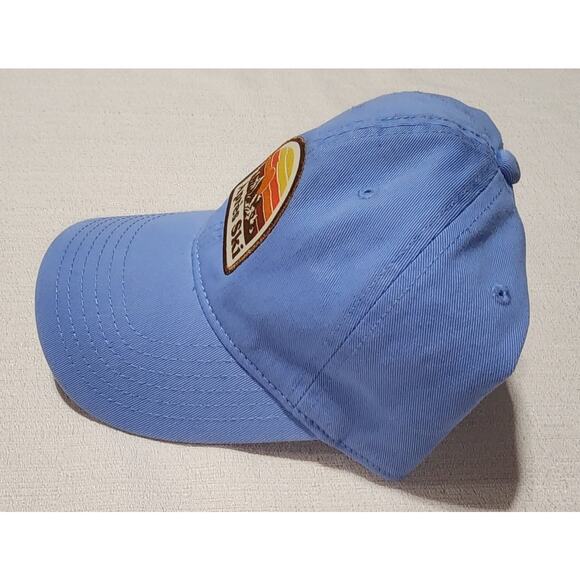 après ski blue hat embroidered adjustable strap - Picture 2 of 6